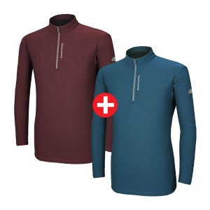 1+1 남성 겨울 등산복 티셔츠 기모 작업복 상의 등산티셔츠 아웃도어 (M6OPWT07)