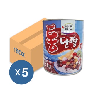 참존 통단팥 골드 3kg 5개입 1박스 빙수 팥 빙수재료