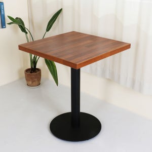 체어센스 블랙 하부 원형 테이블 인테리어 식당 업소용 카페 2인용 600 사각