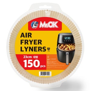 Mr.OK 무표백 에어프라이어 원형 종이호일 대형 23cm, 150매, 1개