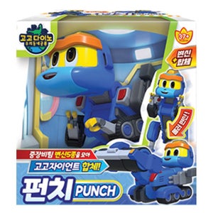 고고다이노 중장비팀 펀치 자동차 합체 공룡변신 로봇장난감
