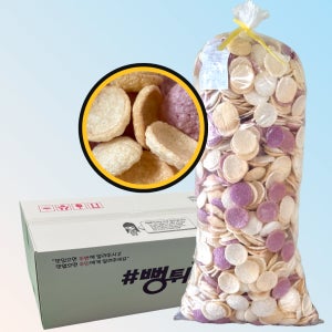3가지맛 미니 뻥튀기 1.4kg 쌀 접시 베이비 튀밥 공작소