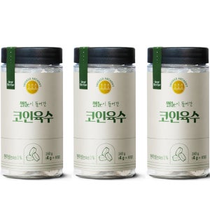 다담은 한알 코인육수 동전 조미료 쌀눈육수, 60개입, 3개