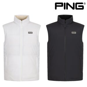핑 골프웨어 남성 골프 조끼 패딩 집업 스윙 구스 다운 점퍼 베스트 어패럴 E4JV214