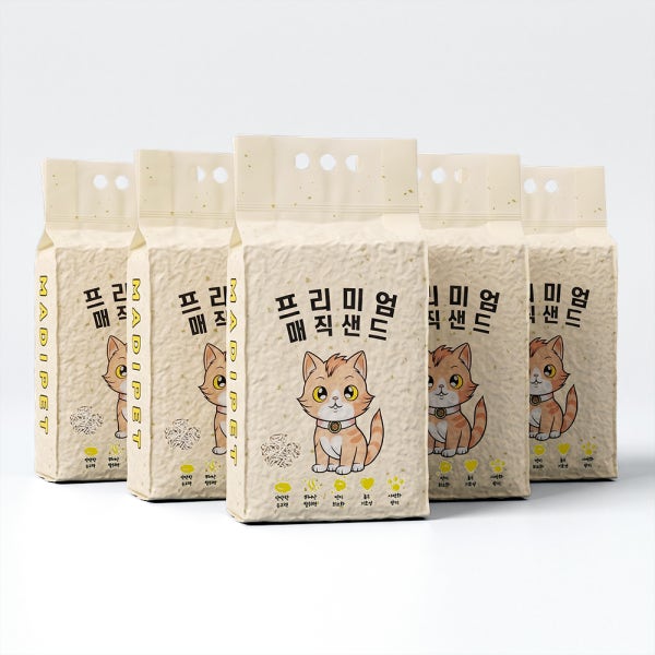 메디펫 고양이 프리미엄 두부 모래 2.8kg X 5개 14kg