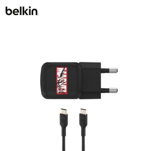 벨킨 45W C타입 PD 3.2 PPS 초소형 고속 충전기 WCA013kr 1M 케이블세트 갤럭시 S25 아이폰 17 아이패드 마블 스파이더맨