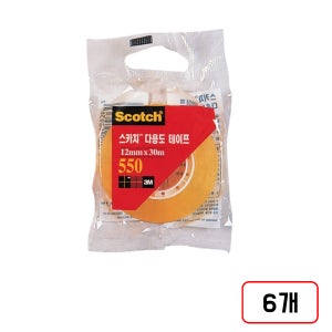 3M 스카치 다용도 테이프 리필 550R 12mmx30m, 6개