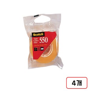 3M 스카치 다용도 테이프 리필 550R 18mmx30m, 4개