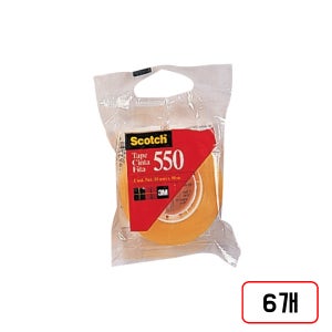 3M 스카치 다용도 테이프 리필 550R 18mmx20m, 6개