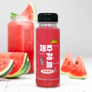[100% 제주도 수박] 제주 깜놀 수박주스 180ml X 6개입 무설탕 무가당
