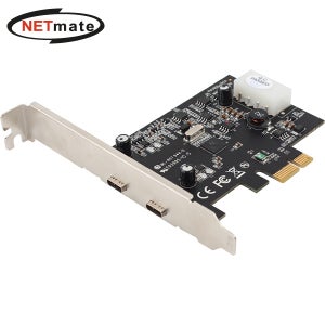 강원전자 넷메이트 USB3.1 Gen1 2포트 PCI Express 카드(Type C)(VIA)(슬림PC겸용) U-1440