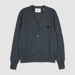 이자벨마랑 25FW 카리나 여성 브이넥 가디건 앤트러사이트 CA0104FA C1L17E 02AN