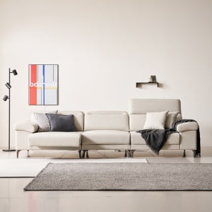 허밍트리 HM08 기능성가죽 모션 슬라이드 무빙 독일오킨모터 리클라이너 4인소파