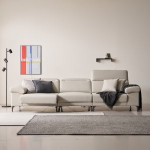 허밍트리 HM08 기능성가죽 모션 슬라이드 무빙 독일오킨모터 리클라이너 4인소파