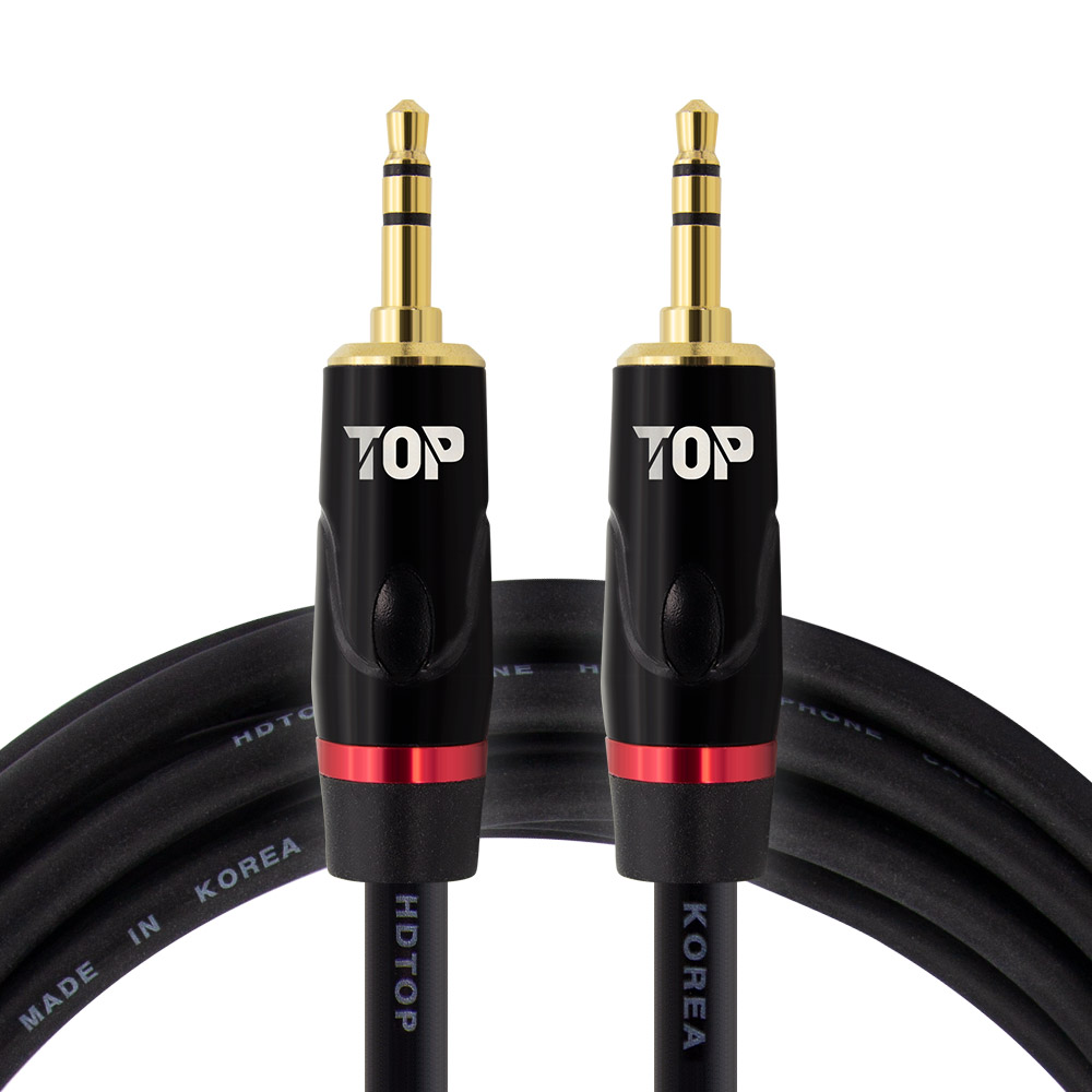 국산 AUX 케이블 스테레오 일반 수 제작 0.5m 선
