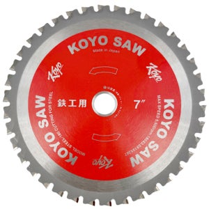 일제 명품 코요 TCT 원형톱날 철공 금속용 180mm 7인치 38날 팁쏘