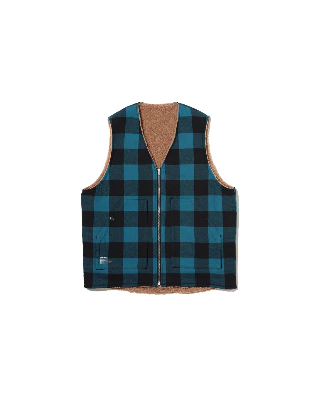 프레쉬서비스 FLANNEL CHECK REVERSIBLE VEST 리버시블 베스트 25FW