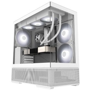 3RSYS RX400 QUIET BTF 화이트 데스크탑 PC케이스 컴퓨터본체 쿨링팬