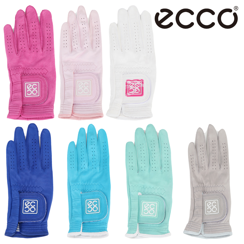 에코 골프 어패럴 여성 골프웨어 천연 가죽 양피 장갑 ECCO 쿼드로고 QEAGV2100