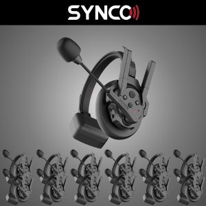 SYNCO Xtalk XPro 13 무선 인터컴 헤드셋 듀얼통신 방송촬영용 13인세트