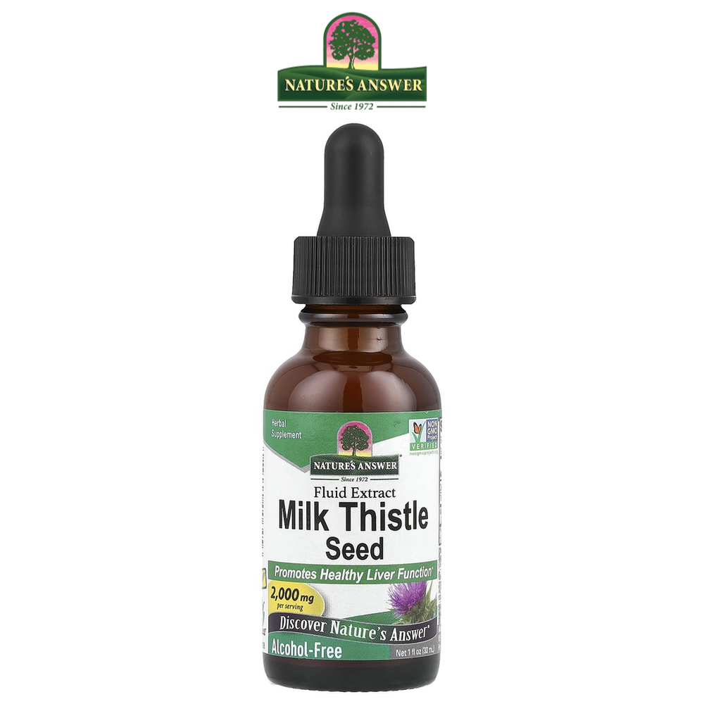 네이처스앤서 <b>밀크시슬 씨드</b> 플루이드 추출물 알코올프리 2000mg 30ml