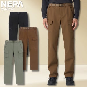 네파 카고바지 등산 긴기장 레귤러핏 남성 겨울 아웃도어 벨트 기모 보온 긴바지