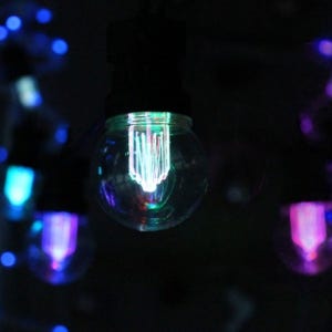 LED 24V 츄리구 G50 볼장식 8조 RGB 자동변환 크리스마스 트리 장식 꾸미기