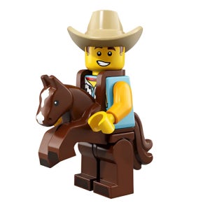 레고 71021 시리즈18-15번 카우보이 알바 미니피겨 브릭