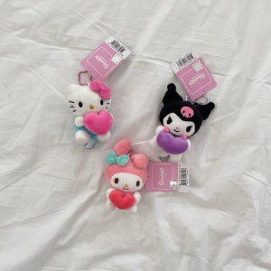 솔스튜디오 하트 키티 마이멜로디 쿠로미 산리오 키링 백참