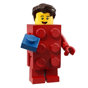 레고 71021 시리즈18-2번 브릭 슈트 가이 (빨간색) 미니피겨 브릭