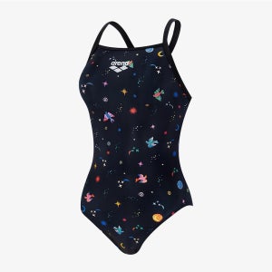 아레나 여성 원피스 수영복 홀리플라이 A5FLO02 BLK