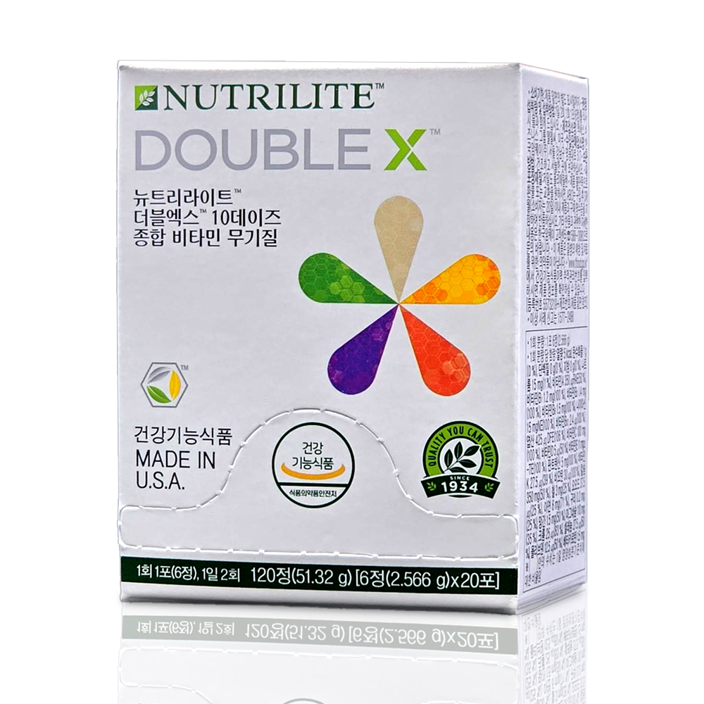 암웨이 <b>더블엑스 10데이즈 종합비타민 무기질</b> <b>뉴트리라이트</b>