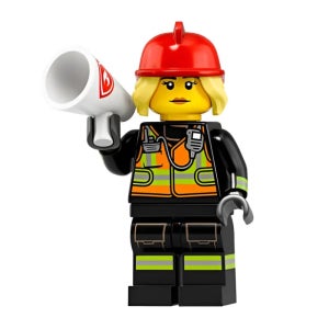 레고 71025 시리즈19-8번 소방관 미니피겨 브릭