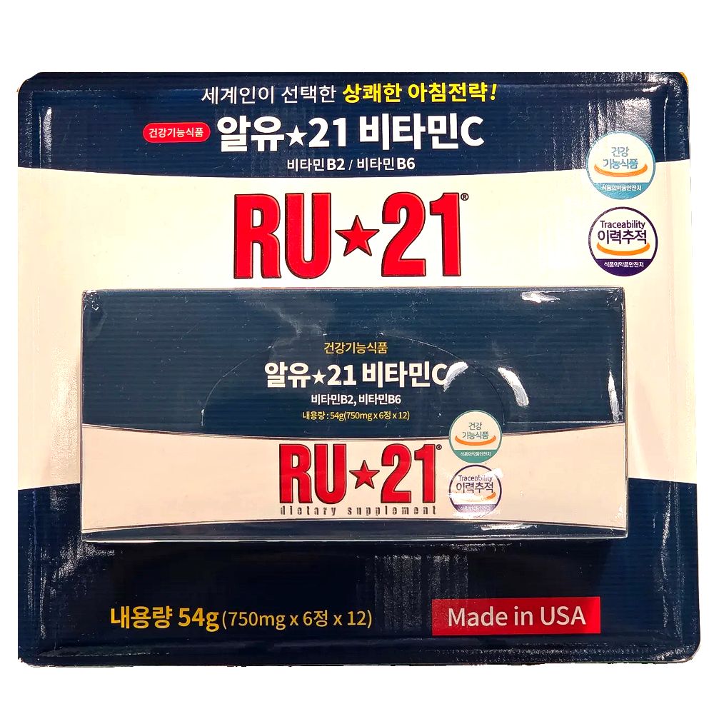 RU21 알유21 <b>비타민C 750mg</b> 6정 x 12개 코스트코