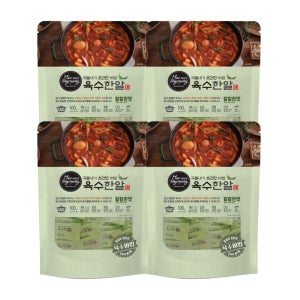 해통령 육수한알 코인육수 칼칼한맛 100g 25개입 x 4팩