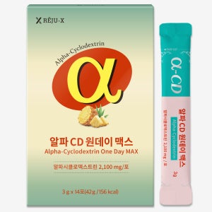 알파CD 원데이맥스 고함량 알파시클로덱스트린 리쥬엑스 한미양행제조 14포, 1개
