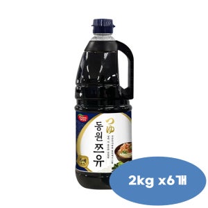 동원 쯔유 2kg x 6개 업소용 대용량 식당용