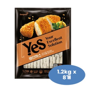 동원 YES 생선까스 1.2kg x 8개 명태살 대용량 업소용 식당용 급식용 마트용
