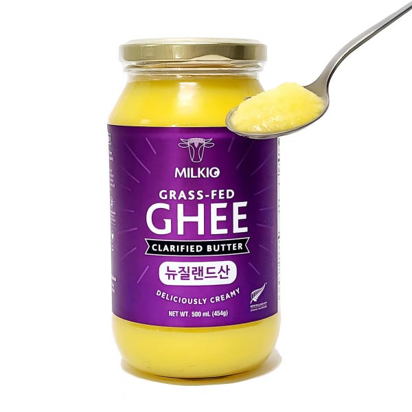 고소하고 건강한 뉴질랜드 목초우 밀키오 무염 기버터(GHEE) 500ml