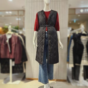 꼼빠니아 25FW 민소매 누빔 패딩 원피스 겨울 간절기 가을 CAFW0-WOP190