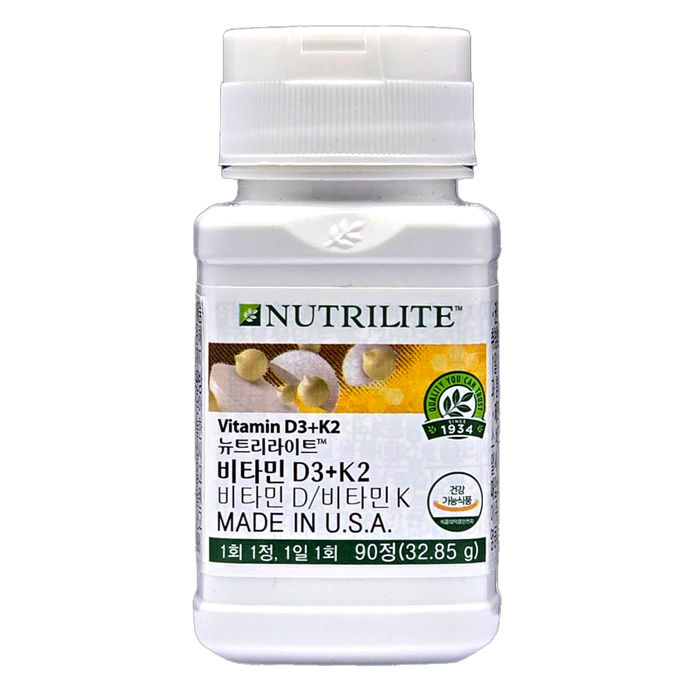암웨이 비타민 D3+K2 90정 2000 IU 뉴트리라이트