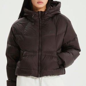 (국내매장판) WOMEN 플라잉 후드형 숏다운 여성 구스패딩 NBNPF4W072