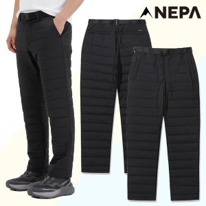 네파겨울바지 남성 패스파인더 튜브 구스다운 패딩팬츠 보온 릴렉스핏