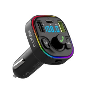 NEXTU 차량용 블루투스 리시버 올인원 AUX연결 시거잭 퀵차지3.0 3422BTC