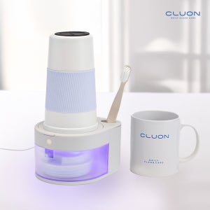 [국산] 클루온 텀블러 살균기 건조기 컵 소독기 UV살균 1인용, 라이트 그레이