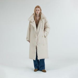 [시야쥬] SIOT4160 덕다운 패딩 롱 코트_Light beige