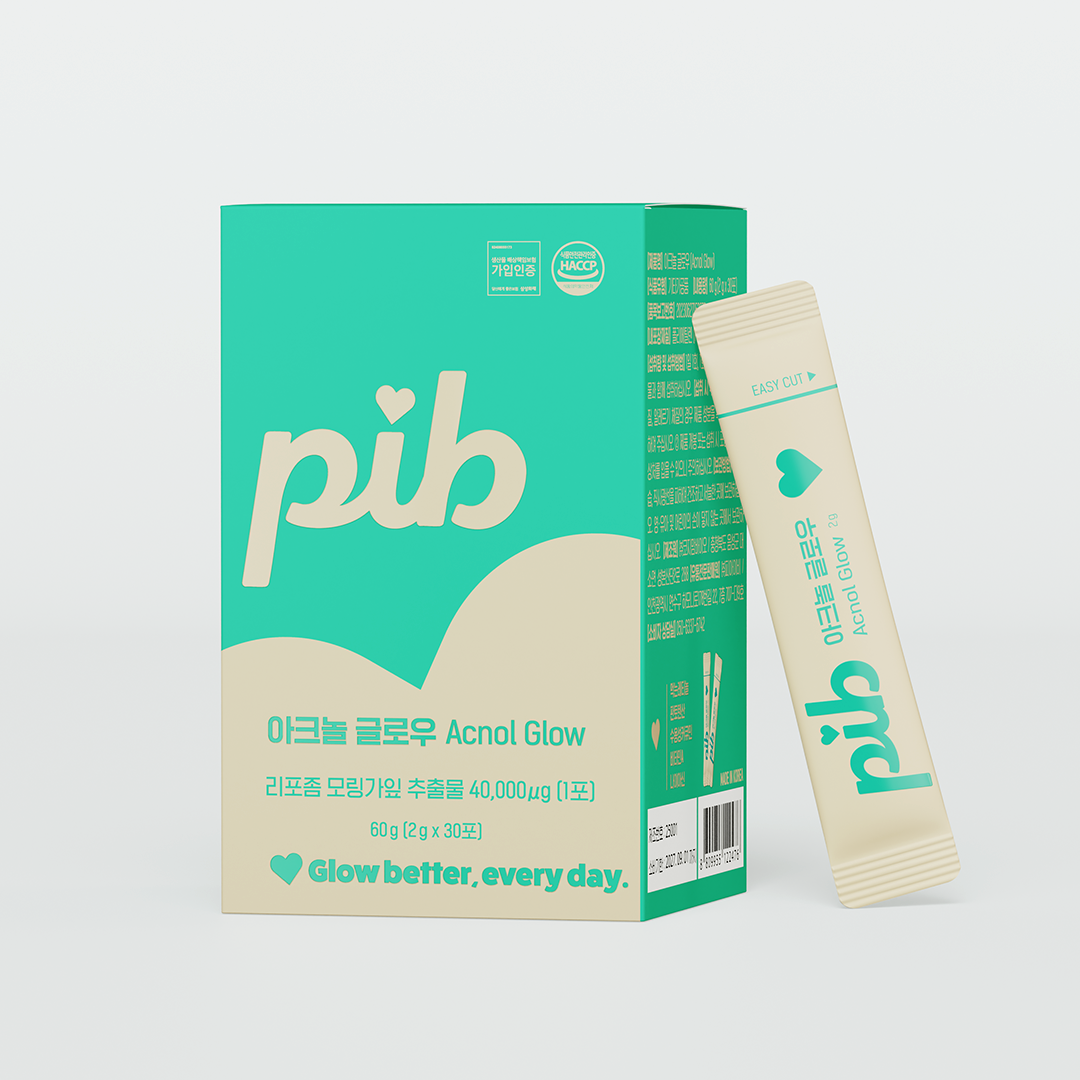 pib 피아이비 아크놀글로우 먹는레티놀 여드름 피부 영양제 1개월분 트러블 진정 비타민A