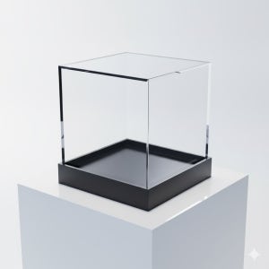 아크릴 케이스 주문제작 피규어 장식장 진열장 상자박스 3T 검정 100X100X100