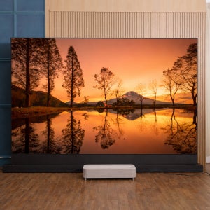 빔프로젝터 가정용 전동 롤러블 화이트 빔스크린 홈시네마용