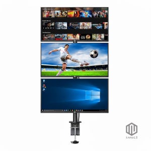 트리플 모니터암 이지마운트 M3-C111 클램프 각도조절 VESA